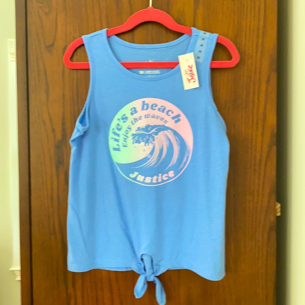 Brand new Justice tank top.